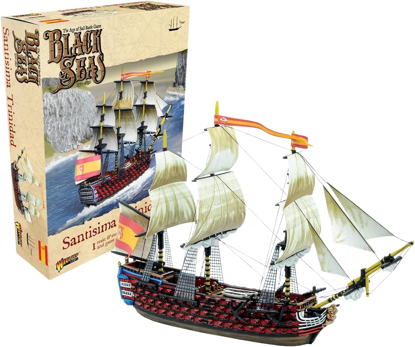 Wargames Delivered - Warlord Games - Black Seas The Age of Sail Santisima Trinidad Miniatures