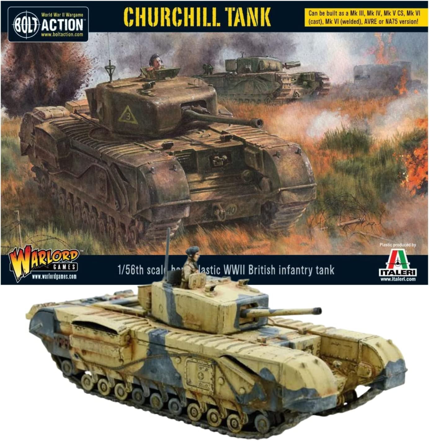 Wargames Delivered Bolt Action - Churchill Tank 