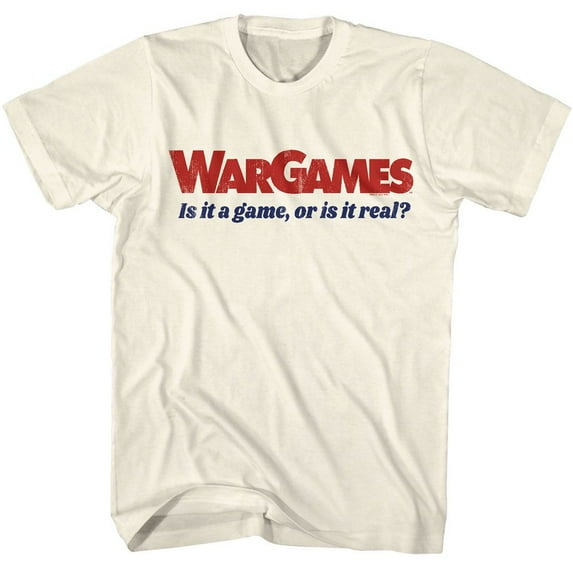 Wargames Is It A Game Natural Adult S/S Tshirt S