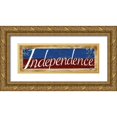 thumbnail image 1 of Wargo, Ed 14x7 Gold Ornate Wood Framed with Double Matting Museum Art Print Titled - Independence, 1 of 4