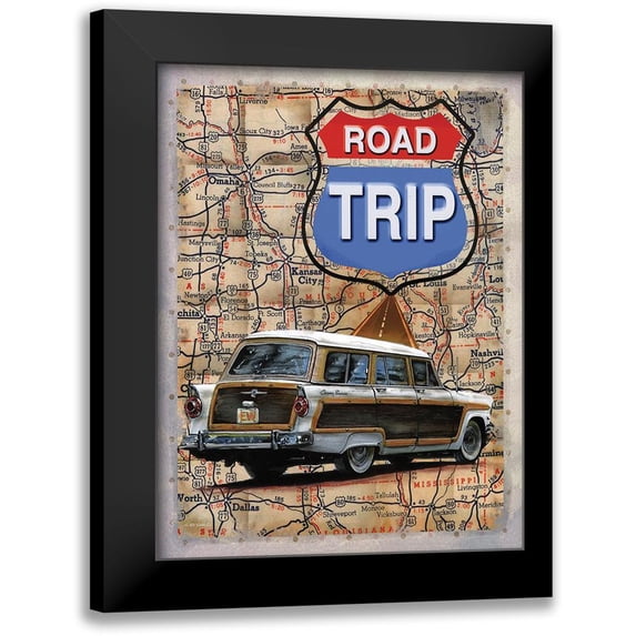 Wargo, Ed 19x24 Black Modern Framed Museum Art Print Titled - Road Trip