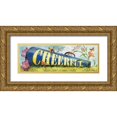 thumbnail image 1 of Wargo, Ed 24x11 Gold Ornate Wood Framed with Double Matting Museum Art Print Titled - Cheerful, 1 of 4