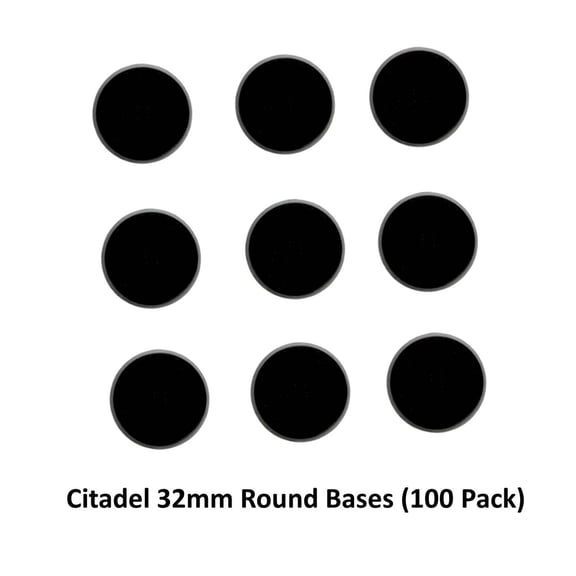 Warhammer 32mm Round Base Set 100-Pack Games Workshop