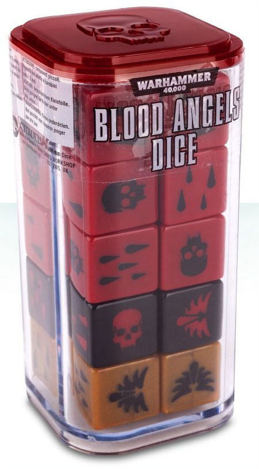 BLOOD ANGELS DICE 40K WARHAMMER GAMES-WORKSHOP 40,000 D6 NEW