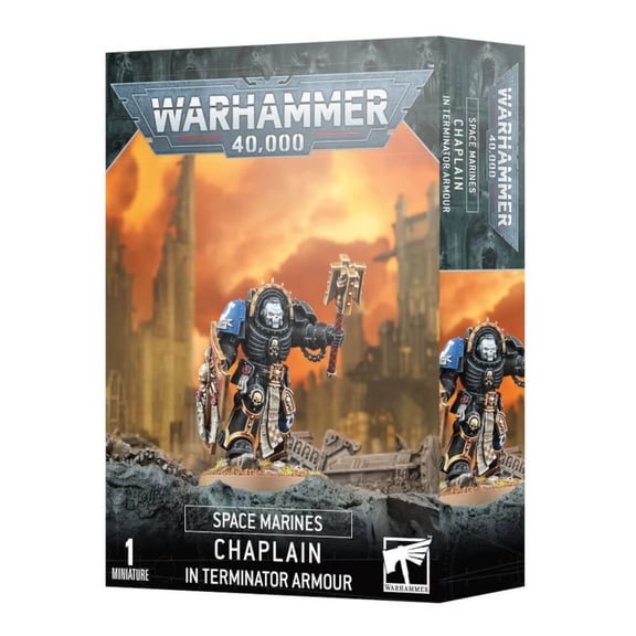 Chaplain in Terminator Armour Space Marines 10th Ed Warhammer 40K