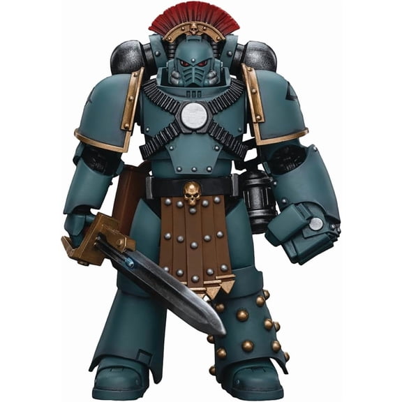 Warhammer 40000 5 Inch Action Figure 1/18 Scale - Sons of Horus MKIV Tactical Squad Sergeant with Power Fist