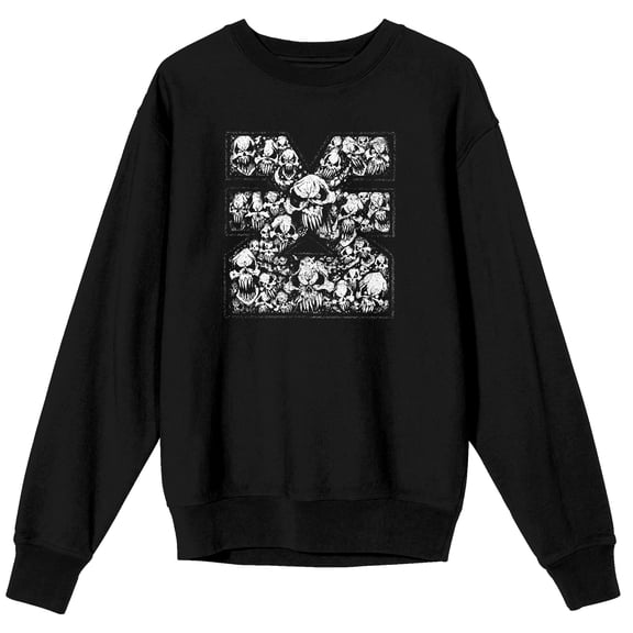 Warhammer 40000 Blood For The Blood God Adult Black Crew Neck Long Sleeve Sweatshirt-3XL