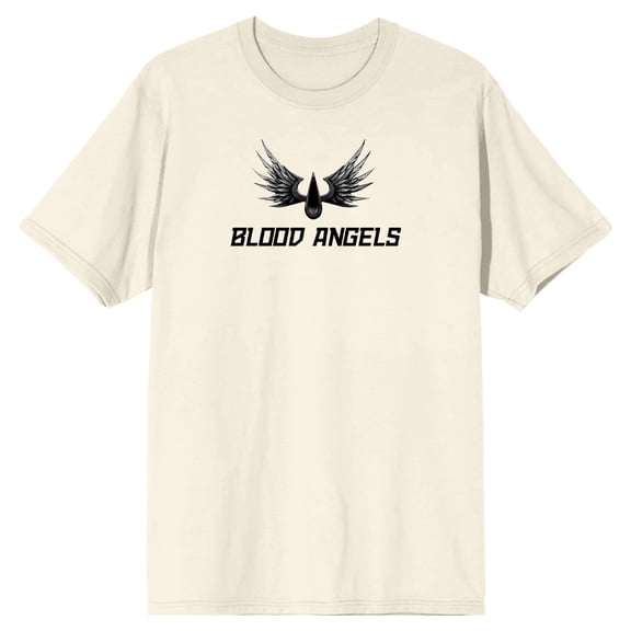Warhammer 40000 BloodAngels Men's Natural Raw Graphic Tee-Large