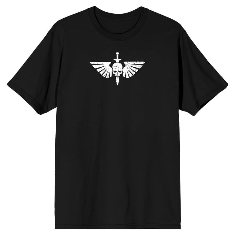 Warhammer 40000 Know No Fear Front and Back Men's Black Graphic