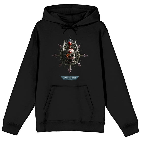 Warhammer 40000 Skull Horn Men's Black Sweatshirt-3XL