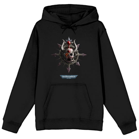 Warhammer 40000 Skull Horn Men's Black Sweatshirt-6XLB