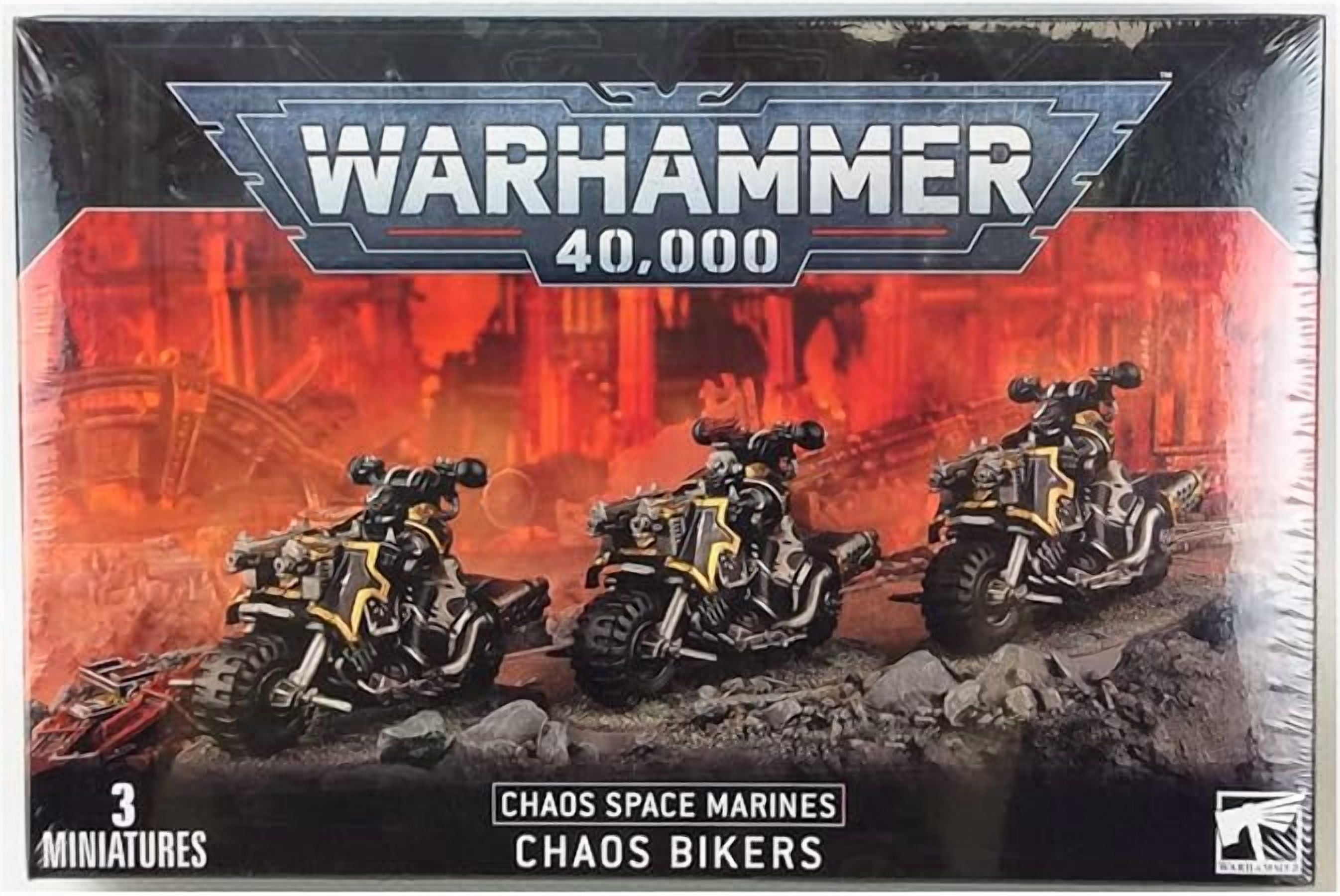 Games Workshop - Warhammer 40K - Chaos Space Marines - Chaos Bikers