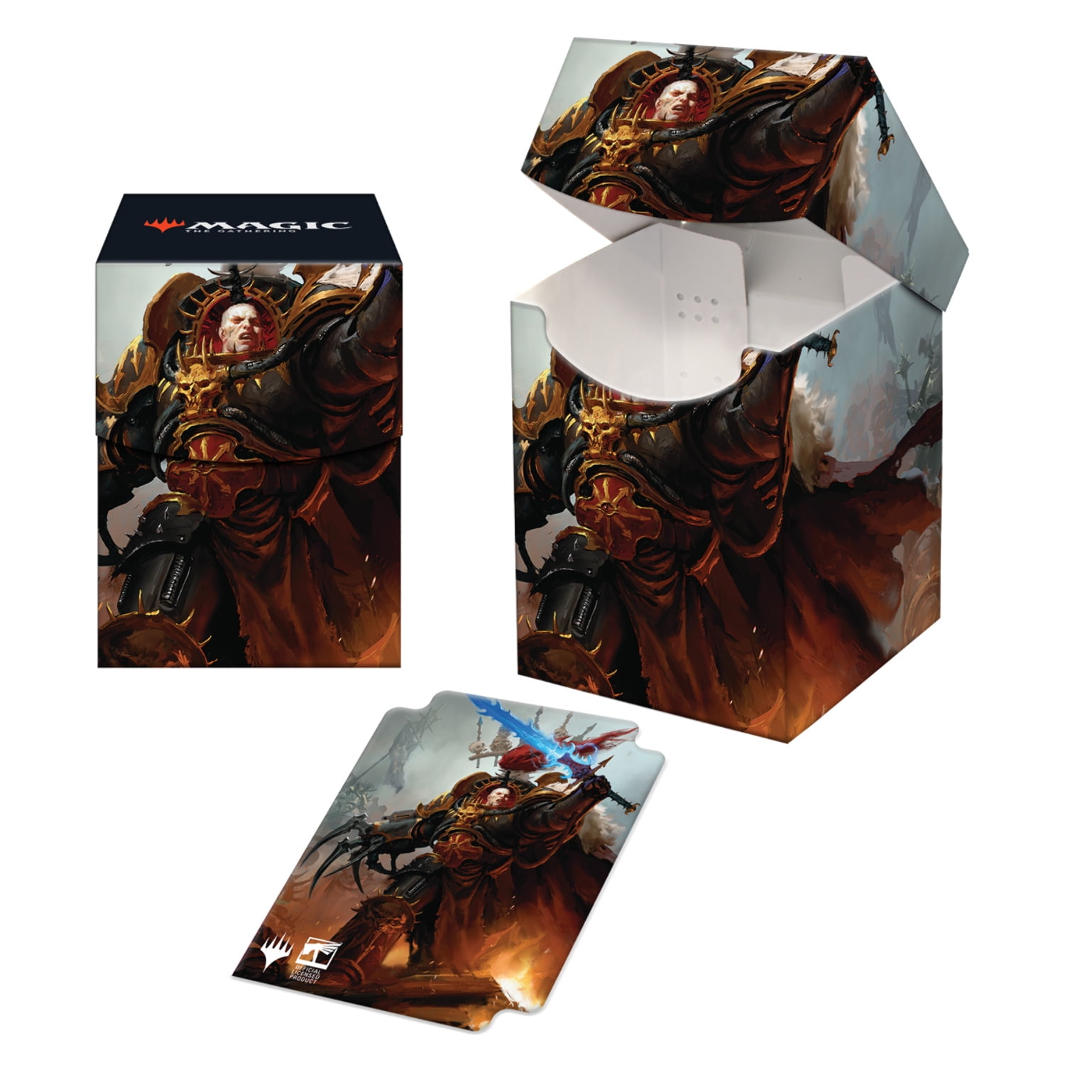 Warhammer 40K Commander Abaddon the Despoiler 100+ Deck Box for Magic: The  Gathering - Walmart.com
