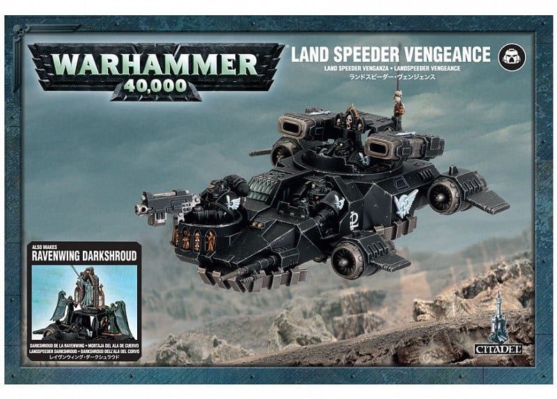 Land Speeder Vengeance or Ravenwing Darkshroud Dark Angels Warhammer 40K