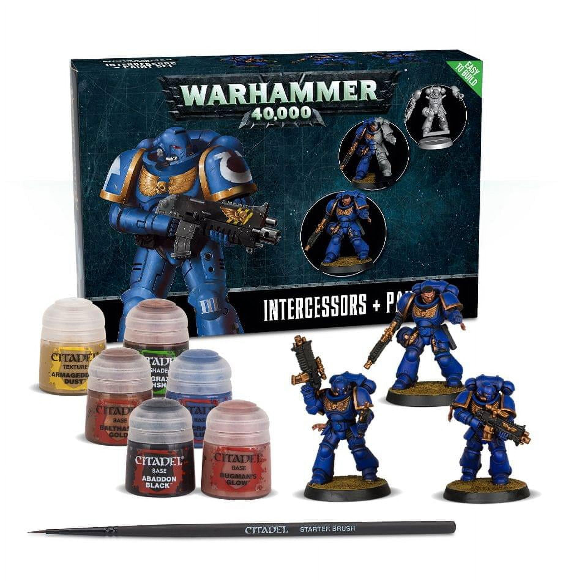 Warhammer 40K Miniatures - Intercessors & Paint Set