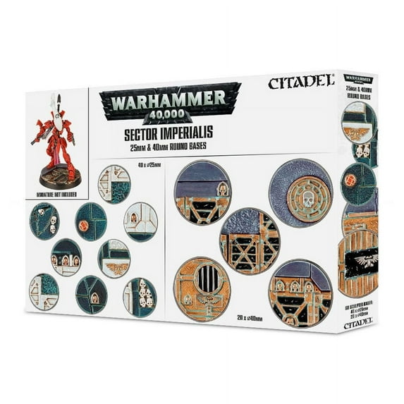 Sector Imperialis 25mm and 40mm Round Bases New