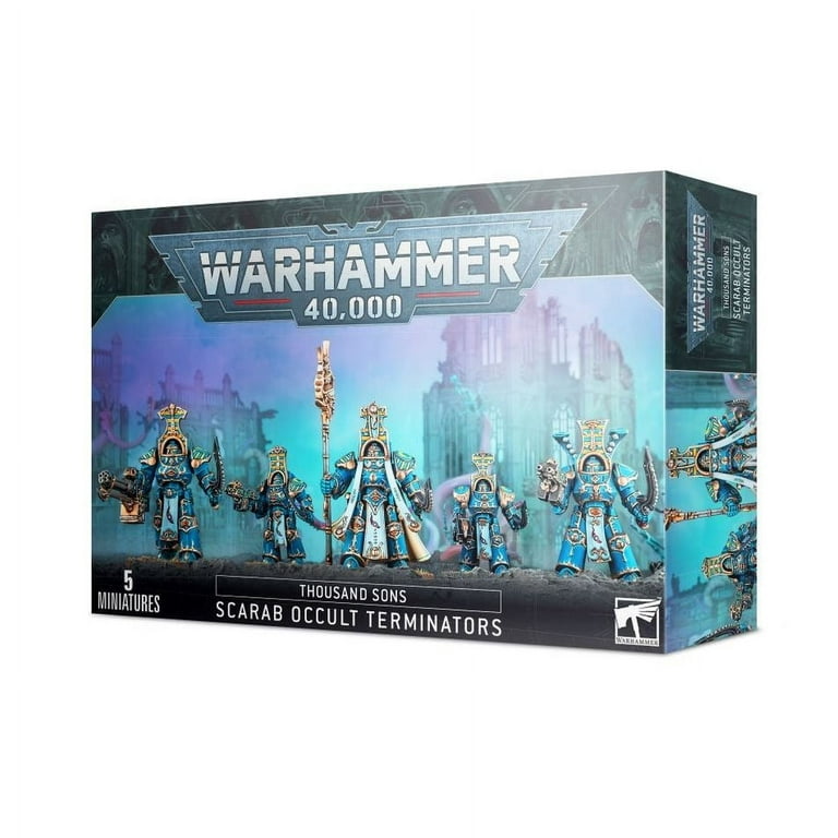 ゲームキャラクター WARHAMMER 40k Scarab Terminators 5 Games Workshop Warhammer 40,000 Thousand Sons Scarab Occult