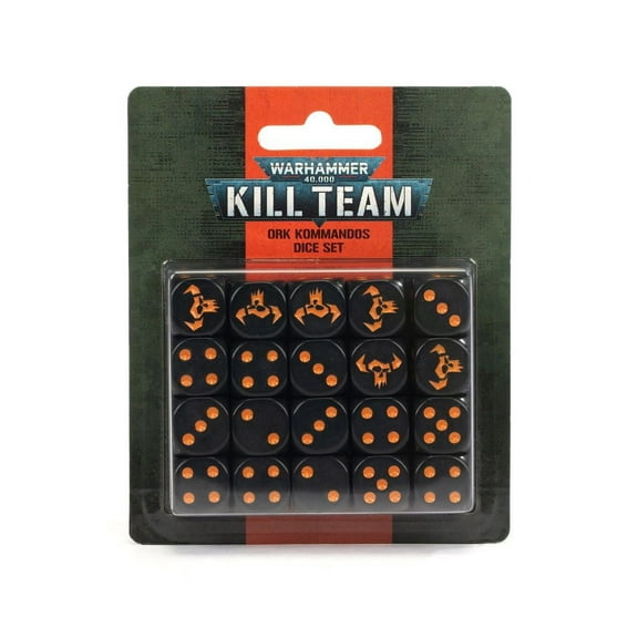 Warhammer 40k Kill Team Ork Kommandos Dice Set (OOP)