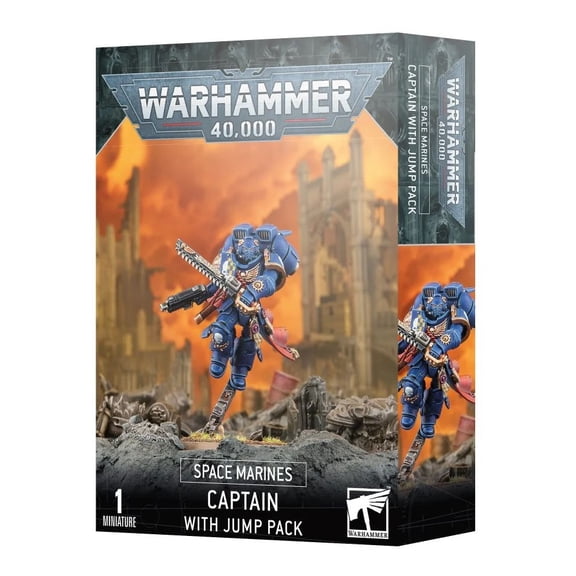 Warhammer 40k Space Marines Captain w/ Jump Pack