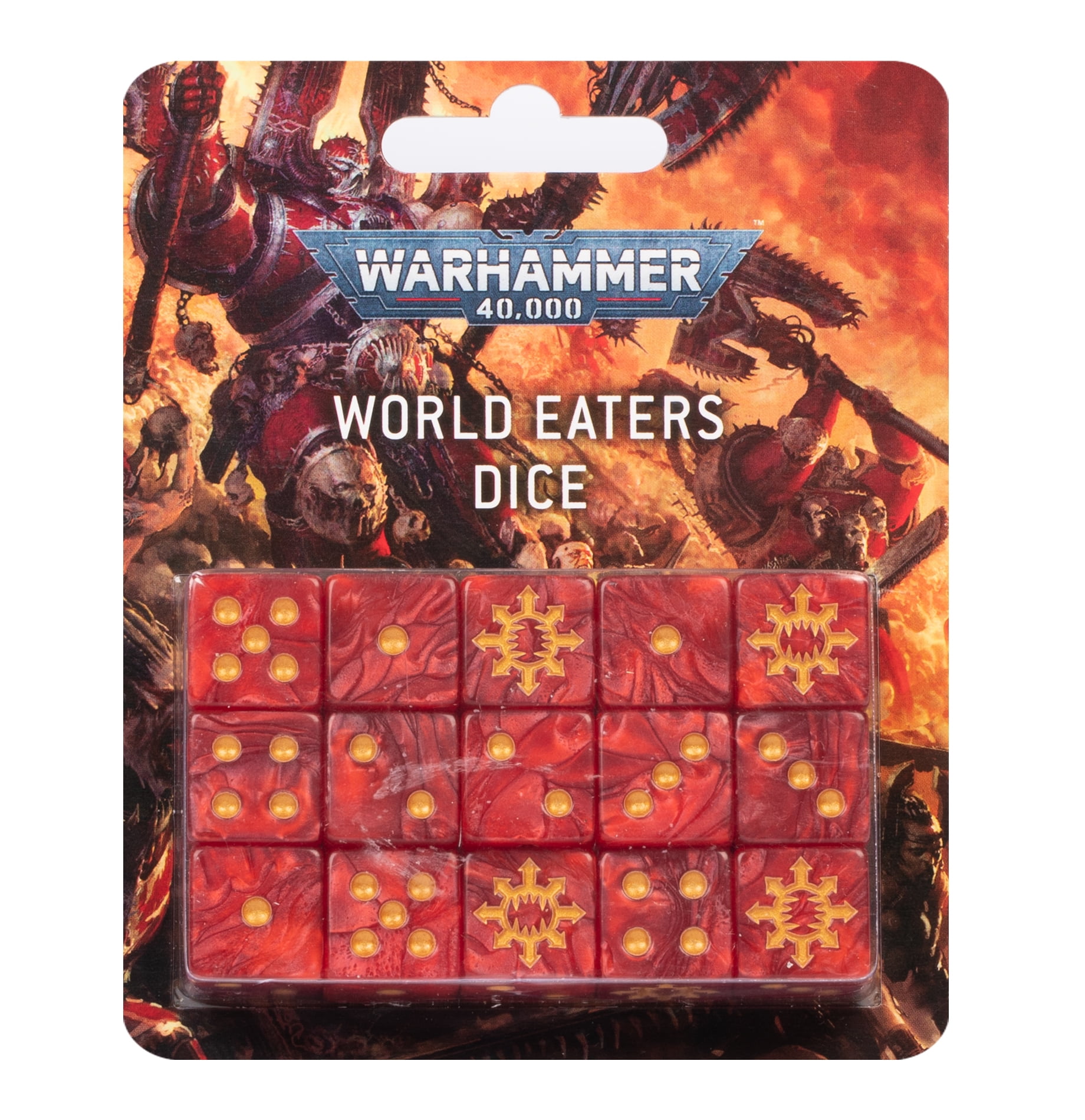 Warhammer 40k World Eaters Dice - Walmart.com