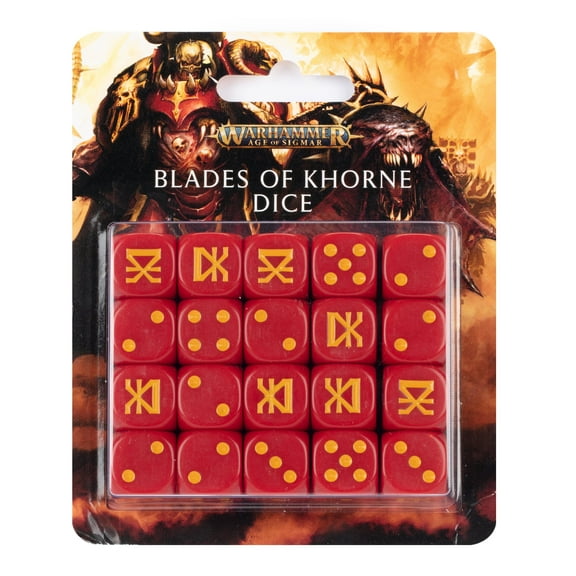 Warhammer: Age of Sigmar Blades of Khorne Dice Set