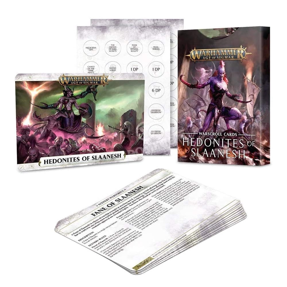Warhammer: Age of Sigmar Warscroll Cards: Hedonites of Slaanesh (2nd ...
