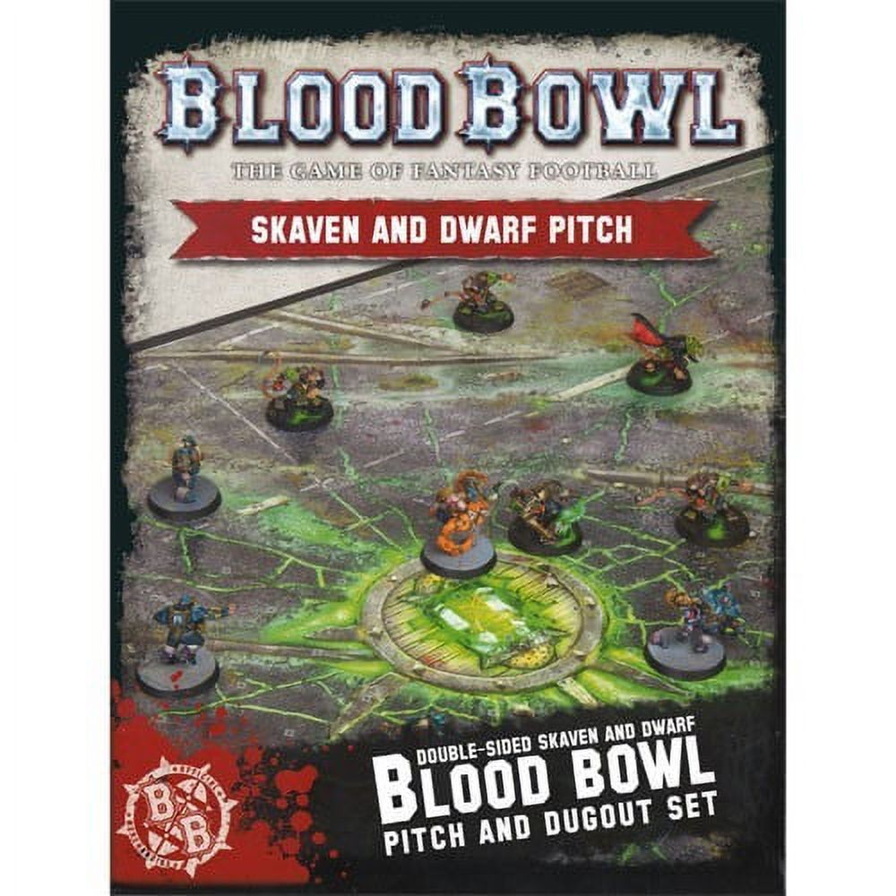 Warhammer Blood Bowl Skaven and Dwarf Pitch Set