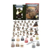 Warhammer 40,000 Getting Started with Orks Combat Patrol Starter Set with 33 Push-Fit Miniatures & 11 Paints