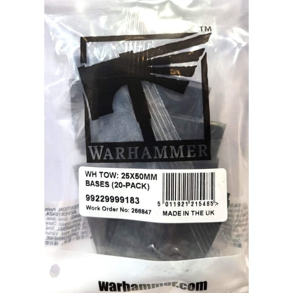 Warhammer Old World 25X50Mm Rectangular Bases