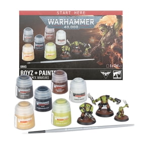 Warhammer 40k- Start Here: Orks Boyz + Paints Set 60-05 by Games Workshop