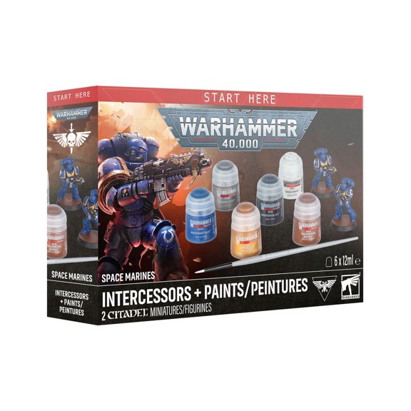 Warhammer: Space Marines Intercessrs + Paint Set