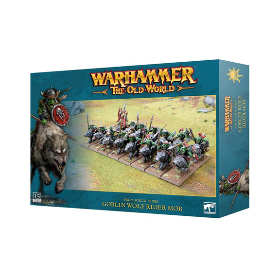 Warhammer The Old World : Orc & Goblin Tribes - Goblin Wolf Rider Mob