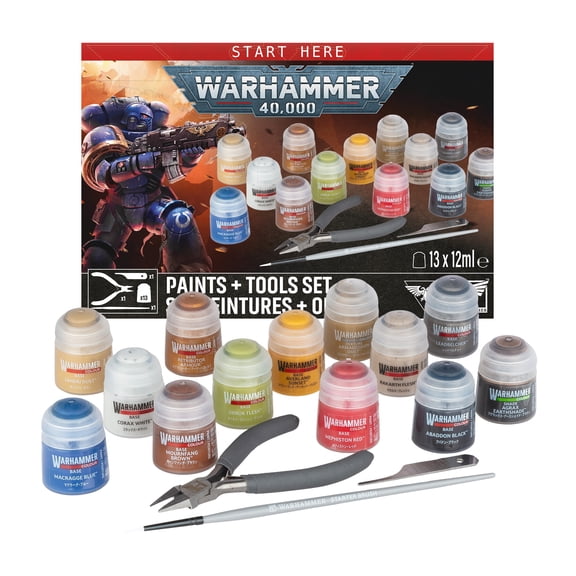 Games Workshop - Warhammer 40K - Paints + Tools Set 2026
