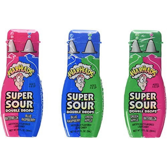 Warheads Double Drops Liquid Candy 24ct