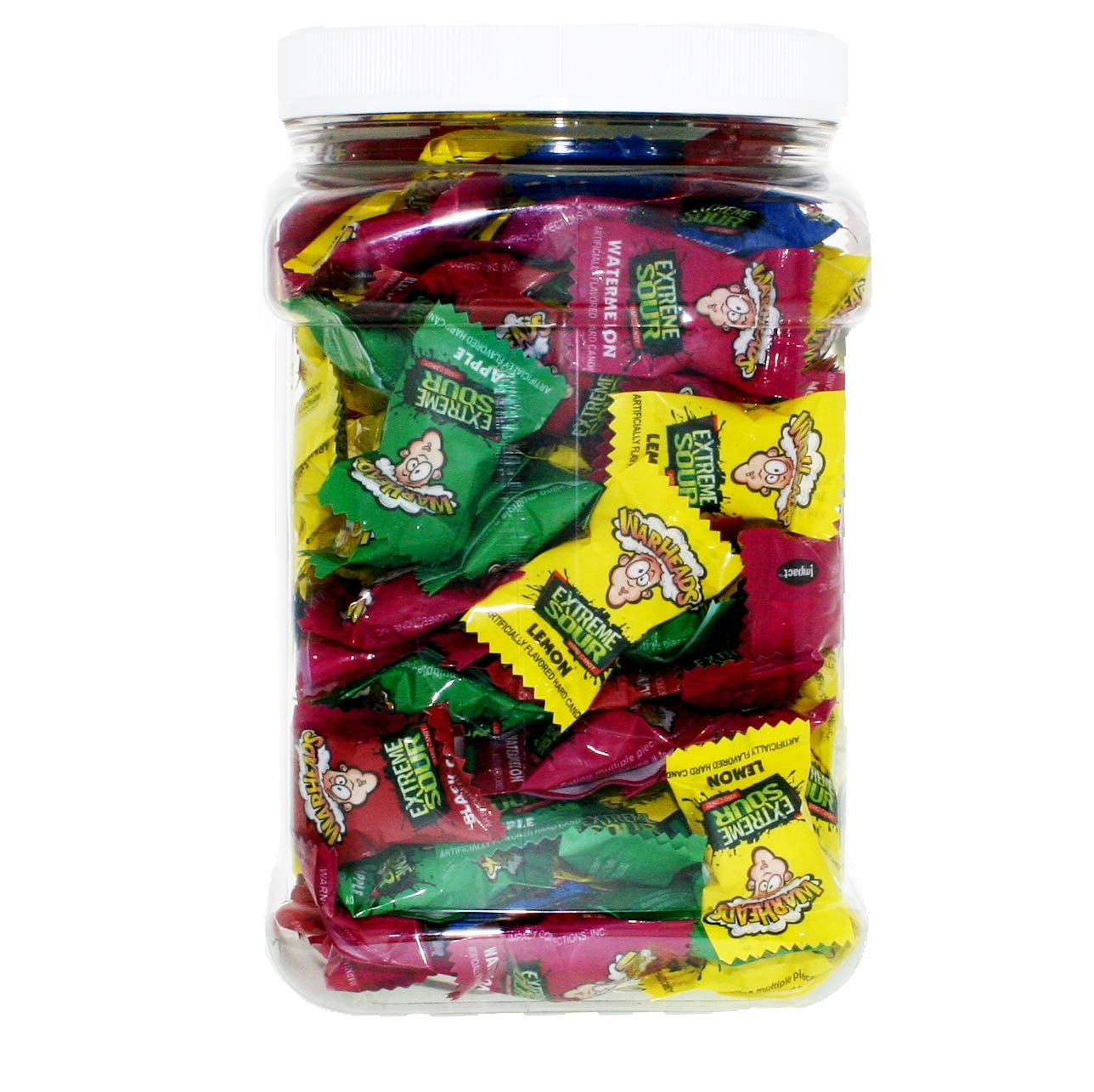 Warheads Extreme Sour 1.5 Pounds Individually Wrapped Assorted Hard ...