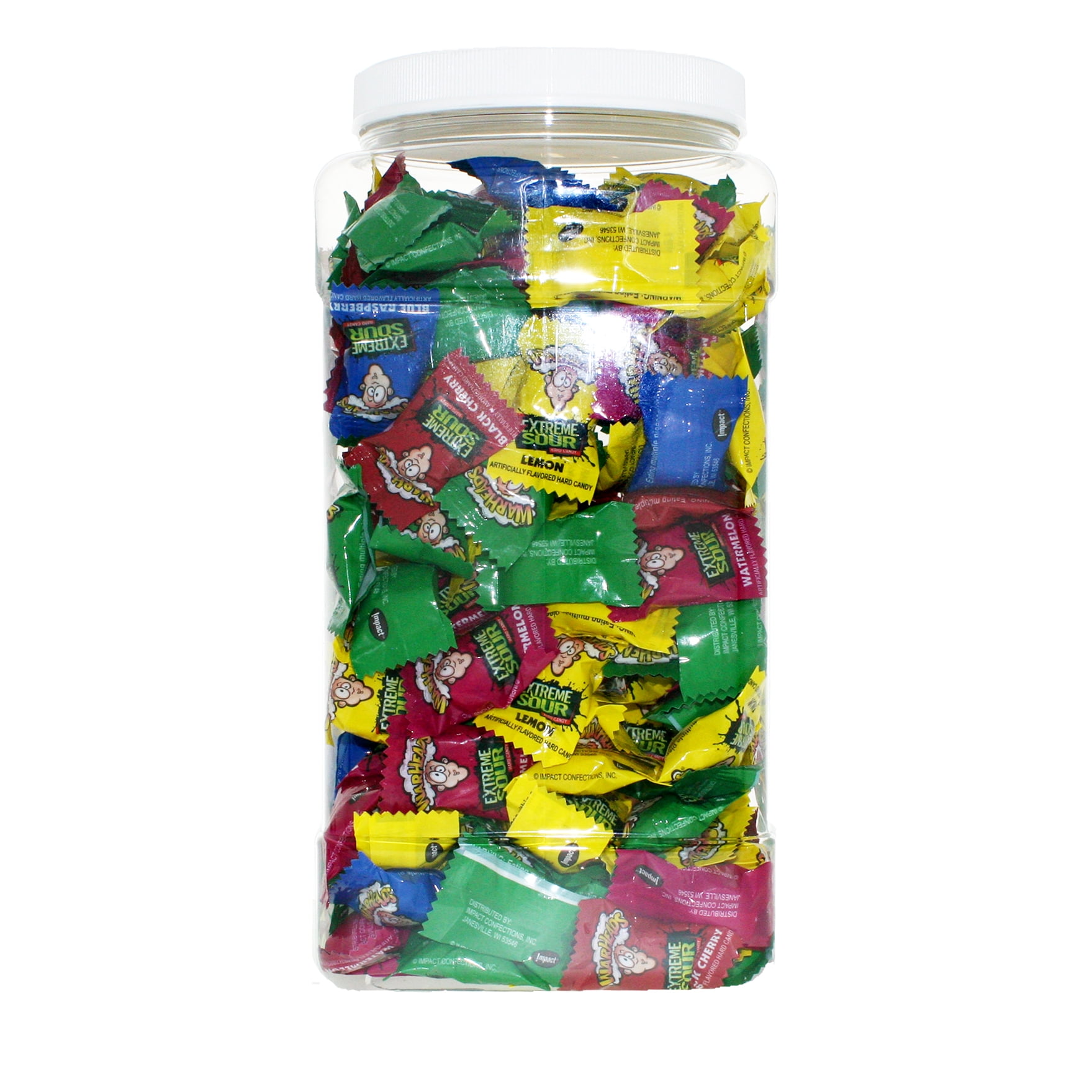 Warheads Extreme Sour 3 Pounds Individually Wrapped Assorted Hard Candies Original Bulk