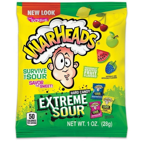 Warheads Extreme Sour Hard Candy, 1 Ounce -- 180 per case.