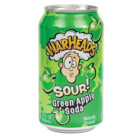 Warheads Green Apple Sour Soda - 12 oz (Packaging May Vary)