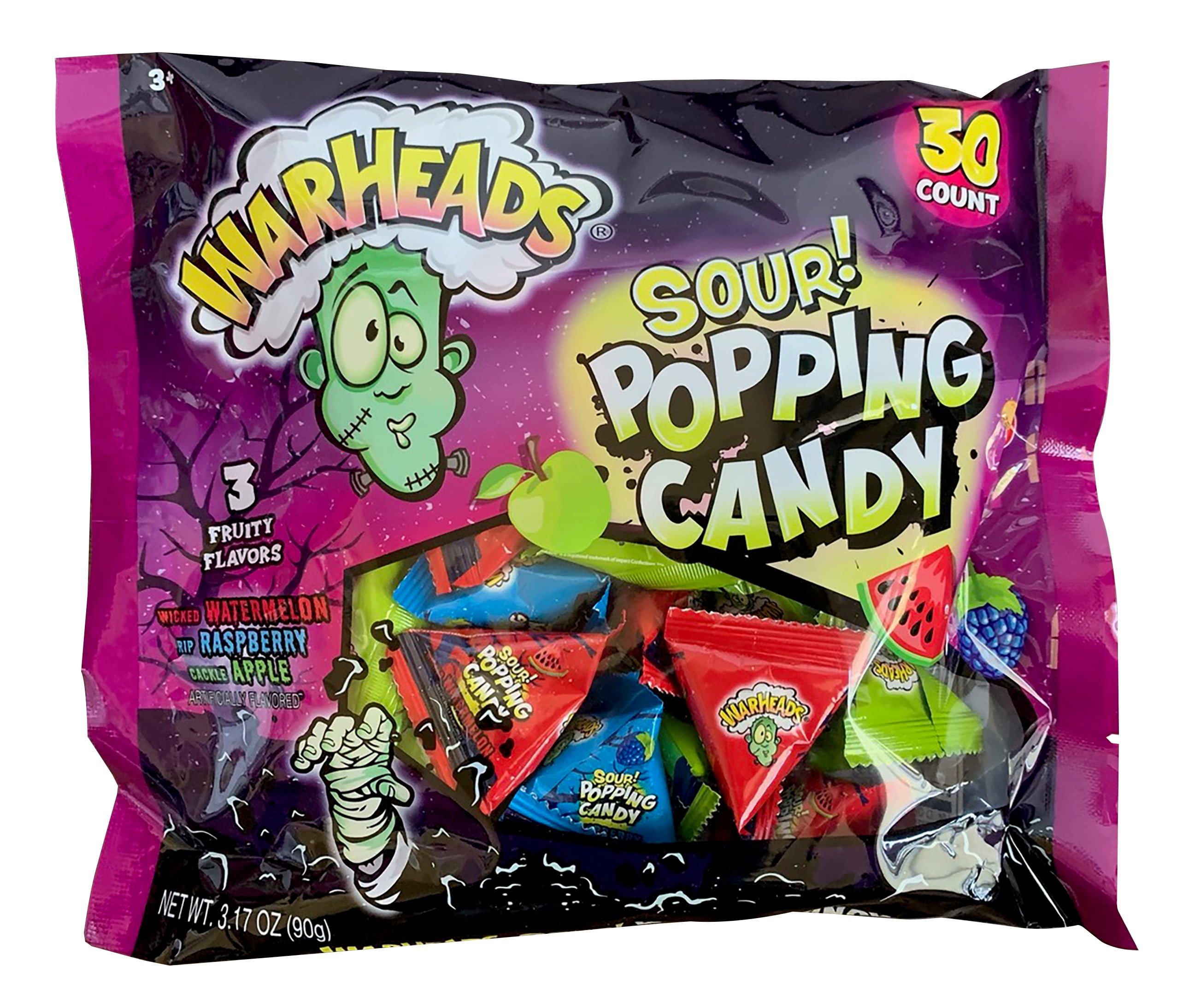 Warheads Limited Edition Halloween Sour Popping Candy! Wicked