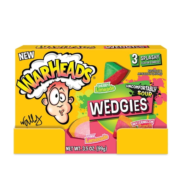 Warheads Wedgies Chewy Candy 3.5 oz. Theater Box