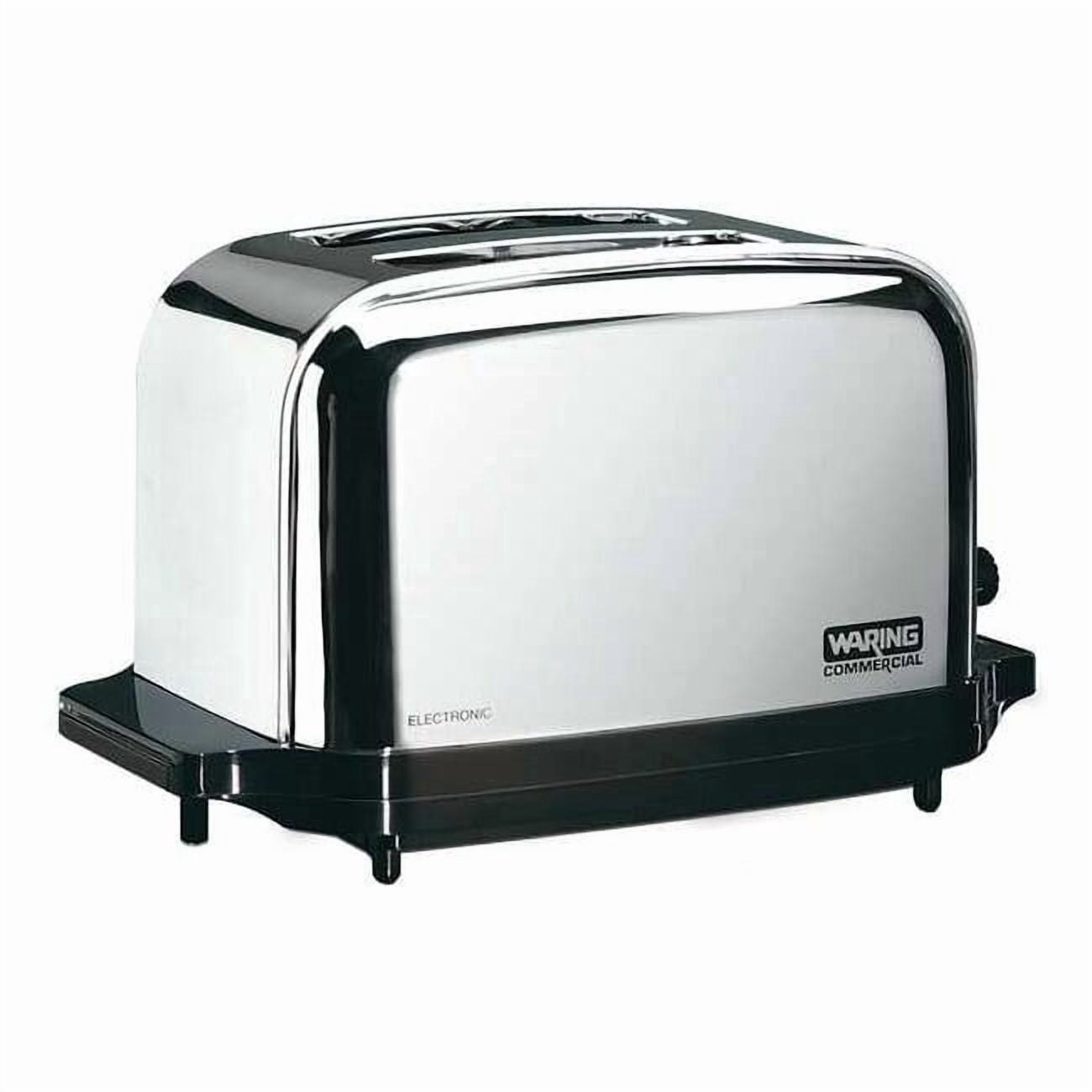 Waring Commercial 13-1/2" 2 Slot Stainless Steel Commercial Toaster WCT702