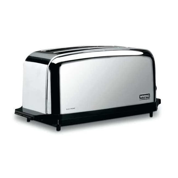 Waring Commercial 18-1/2" 4 Slot Stainless Steel Commercial Toaster WCT704