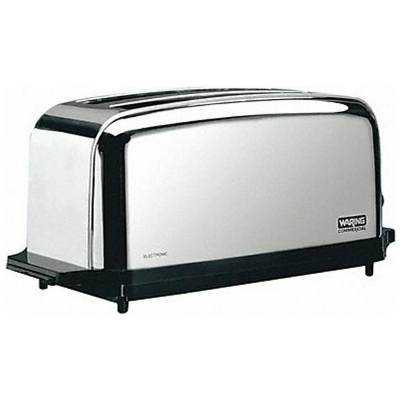 Waring Commercial 18-1/2" 4 Slot Stainless Steel Commercial Toaster WCT704