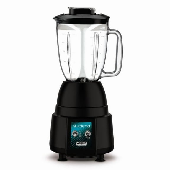 Waring Commercial Bar Blender, 3/4 hp,44 oz,Black,Pulse BB180X