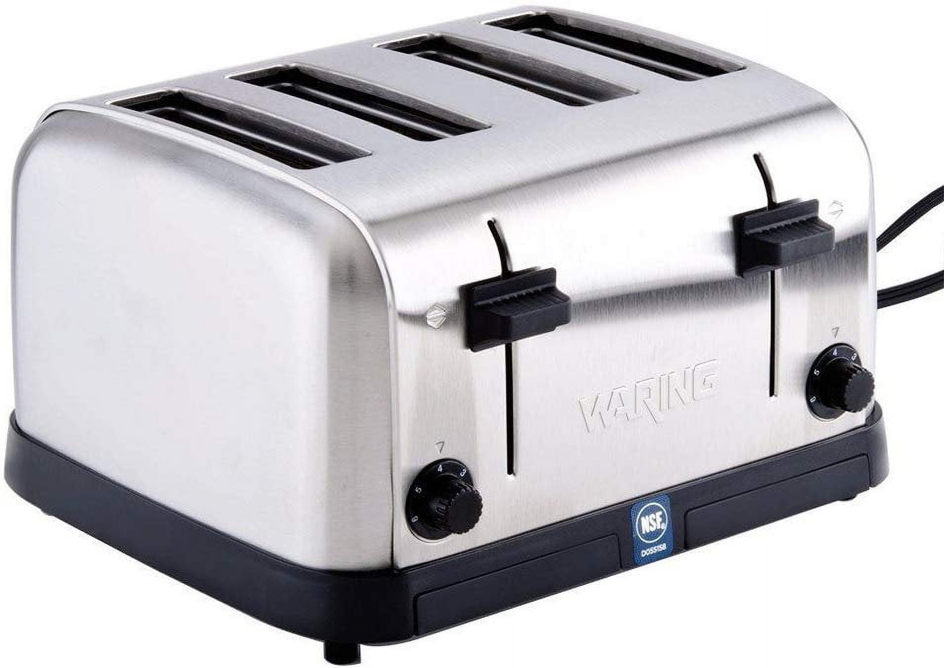 Waring Commercial Light-Duty 4-Slice, 2-Slot Toaster