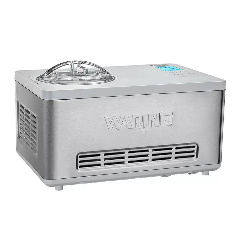 Waring 2-Quart Silver Stainless Steel Ice Cream Maker