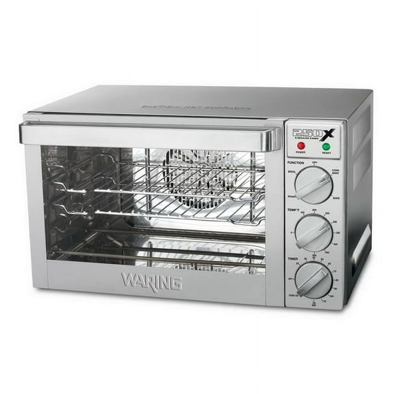 Waring Commercial WCO250X Quarter Size Pan Convection Oven, 120V, 5-15 Phase Plug