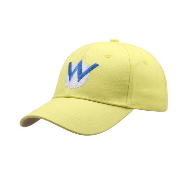 Wario Hat Baseball Cap Embroidered Logo Universal Fit Adjustable Back
