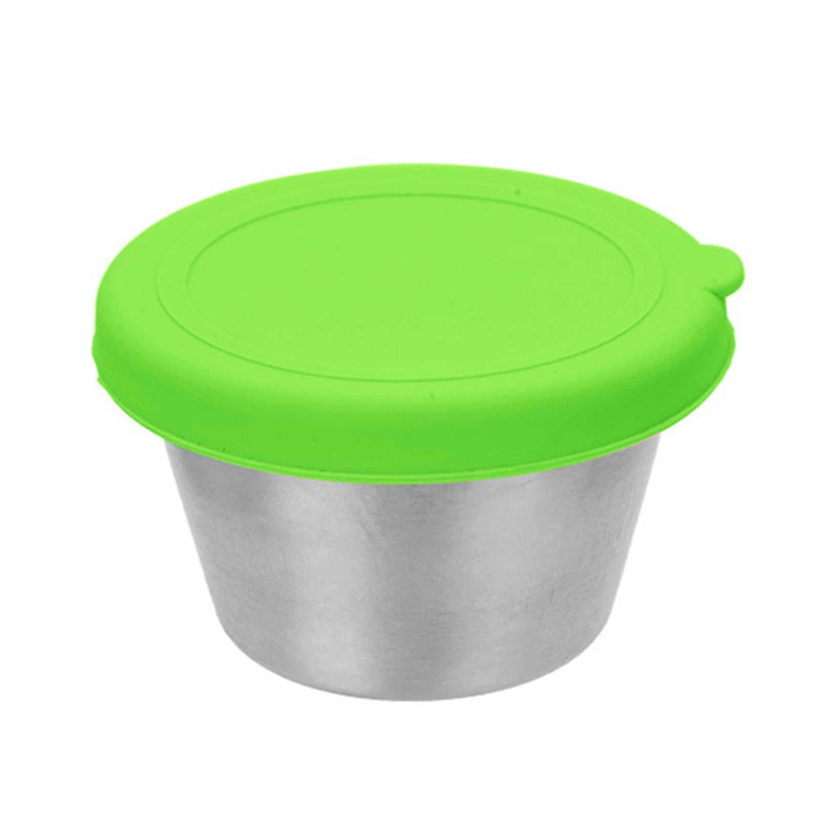Warkul 1 Set Salad Dressing Container with Silicone Lid Leak-proof