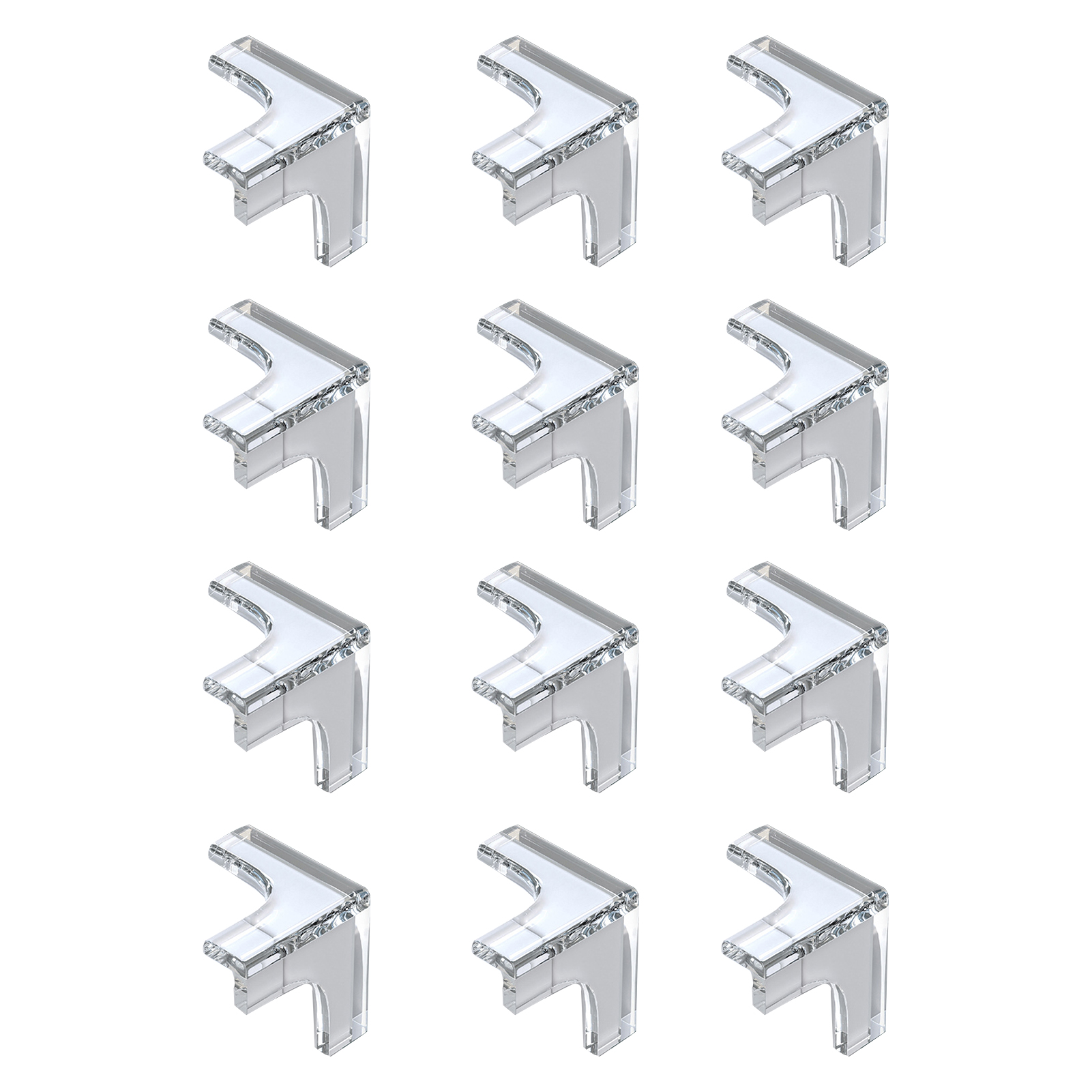 Warkul 12Pcs Furniture Corner Protector Anticollision Baby Proof Clear Soft Silicone Keep Child